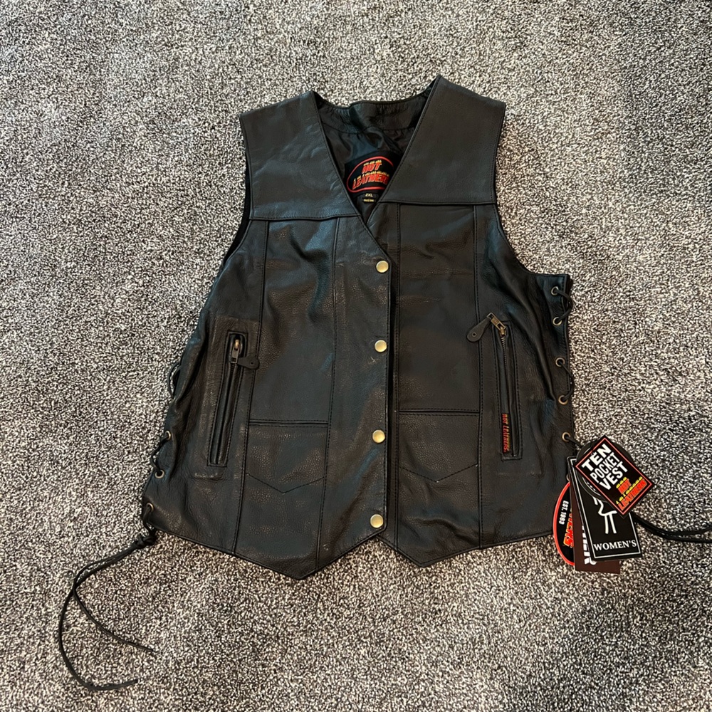 Leather vest